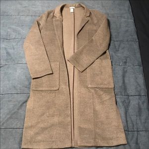 H&M Feather Grey Trench Coat